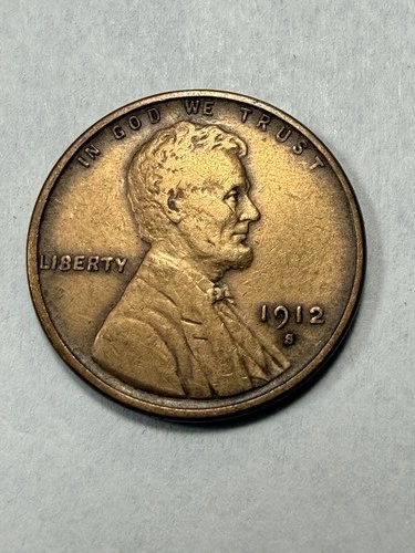 * 1912-S LINCOLN CENT-  VF DETAILS  (UPGRADE THAT SPOT)  PRICED TO SELL 🔥*