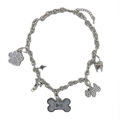 Gothic Choker Y2K Dog Bone Tassels Pendant Necklace Sweet Cool Collar Necklace