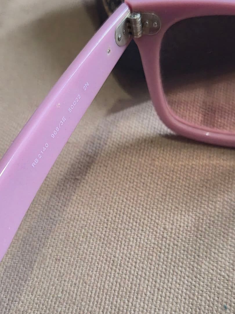 Rare Ray Ban RB2140 WAYFARER Sunglasses Pink with Case | eBay display picture 3