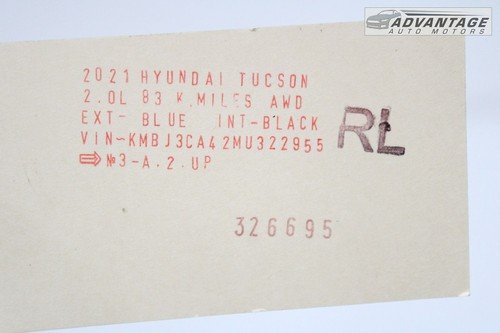 2016-2021 HYUNDAI TUCSON REAR LEFT SIDE DOOR INNER CORNER COVER TRIM PANEL OEM - Bild 5 von 5
