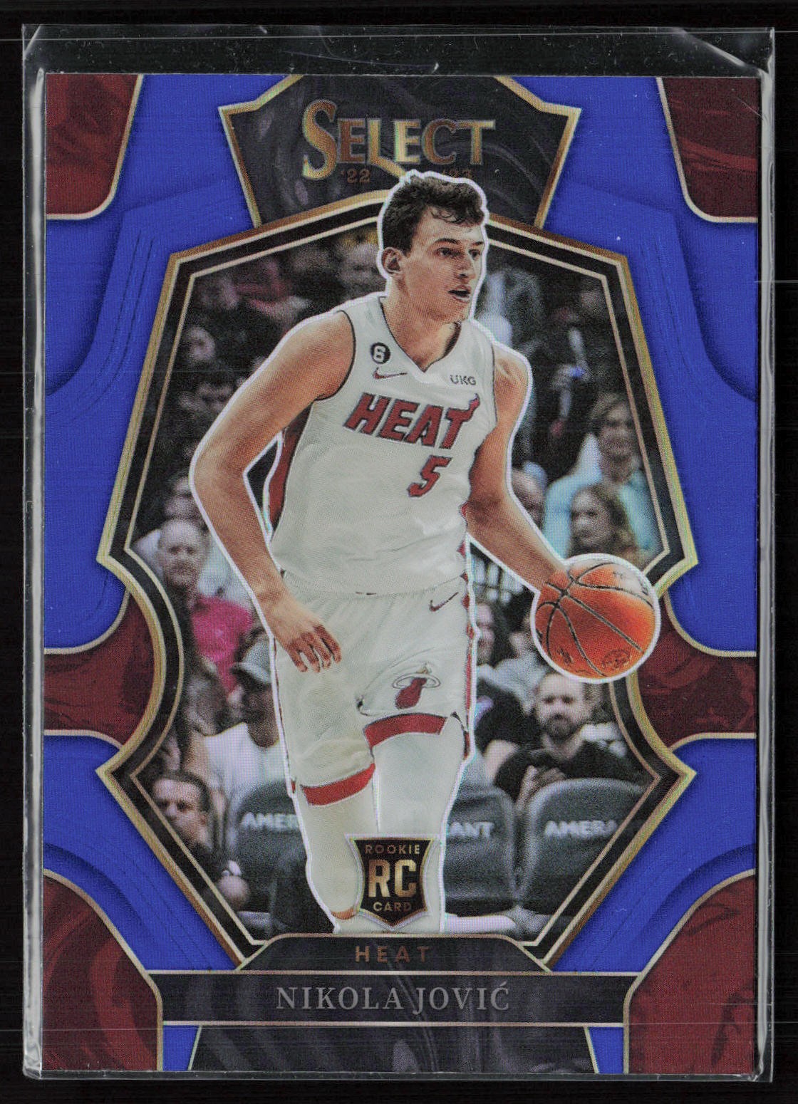 Nikola Jovic 2022-23 Panini Select #170 Blue Prizms RC Miami Heat