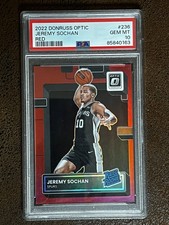 Jeremy Sochan 2022 Optic Red /99 PSA 10 Pop 1 Spurs Rare