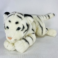 23" Toys R Us Animal Alley White  Black Tiger Plush Exclusive Blue Eyes