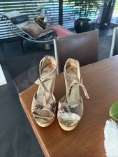 Jimmy Choo Wedges Schlangenleder Gr. 37