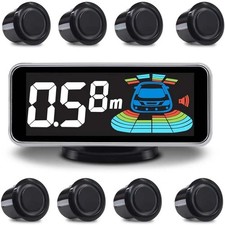 Backup Parktronic System Car Auto Vehicle Reverse with 8 Parking Sensors Kit Dis