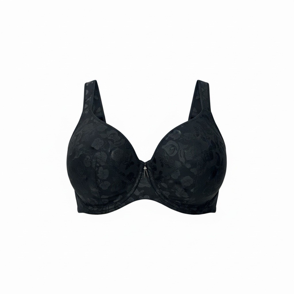 Wacoal Women's No Size 44DDD Black Awareness Unlined Full Figure Underwire Bra