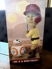 Mike Trout Angels Bobble Head, Star Wars Night BB-8 NEW in box SGA