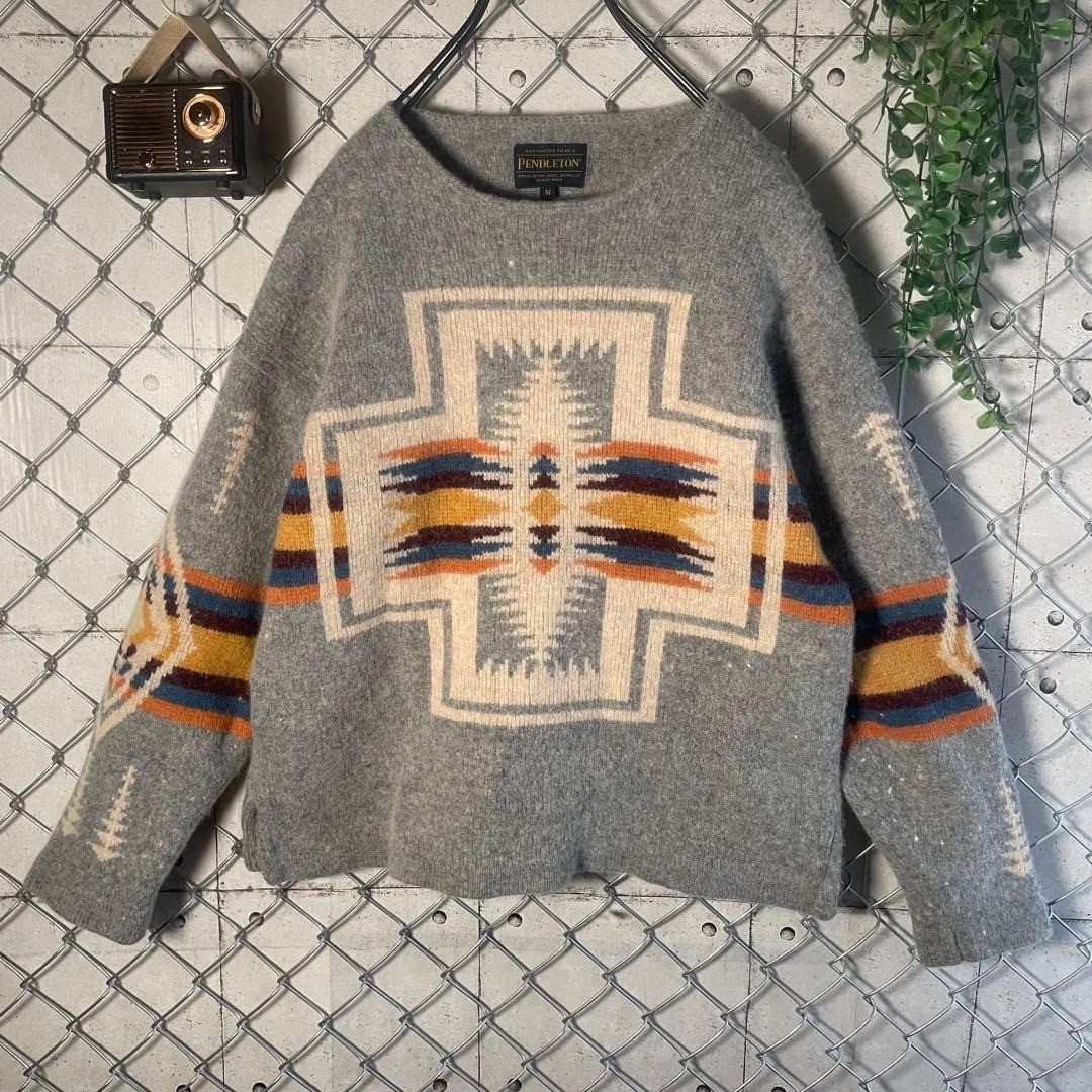 PENDLETON BAYFLOW Collaboration Knit Sweater Nati… - image 1