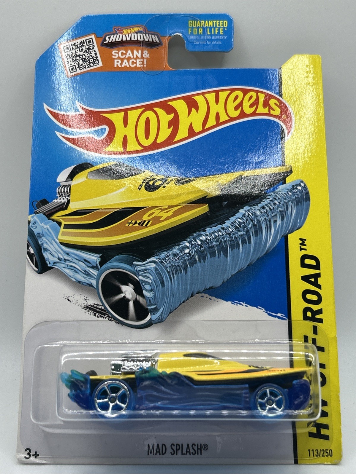 2015 Hot Wheels Off-Road Yellow Mad Splash Regular Treasure Hunt