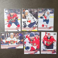 Upper Deck 2025-26 Series 1 Hockey Full Florida Panthers 6 Base Card Lot