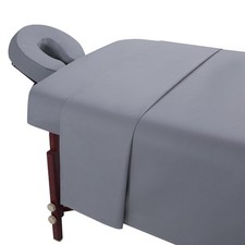 Microfiber Massage Table Sheet Sets 3 Piece Soft Bed Cover Grey 1 Set