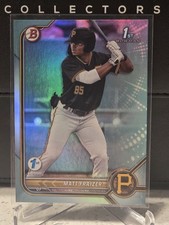 2022 Bowman 1st Edition (Sky Blue) Matt Fraizer Pittsburgh Pirates #BPPF-91