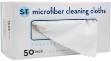 S T INC. 50 Pack Microfiber Cleaning Cloth with Box, Bulk Towels for Home, Re...