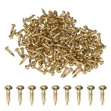 200-Pack Small Nails, 2.8mm x 15mm Brass Nails Round Head