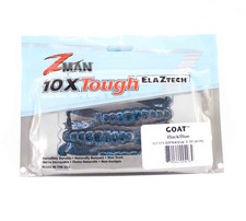 Zman Soft Bait Goat 3.75 Inch 4/Pack Black/Blue (4264)