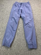 Patagonia Pants Joggers Boys Large Blue Tapered Leg Elastic Waist Pockets