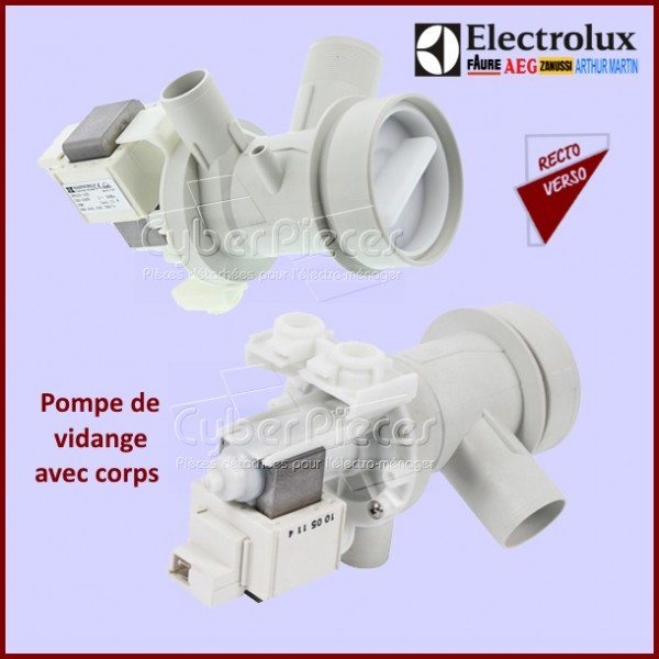 Pompe de vidange AEG 8996454307803 pour résoudre les pannes de blocage d'eau