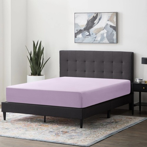 1800 Deep Pocket Fitted Sheet Queen King Fully Elastic Fitted Sheets Bed Sheets - Picture 69 of 102