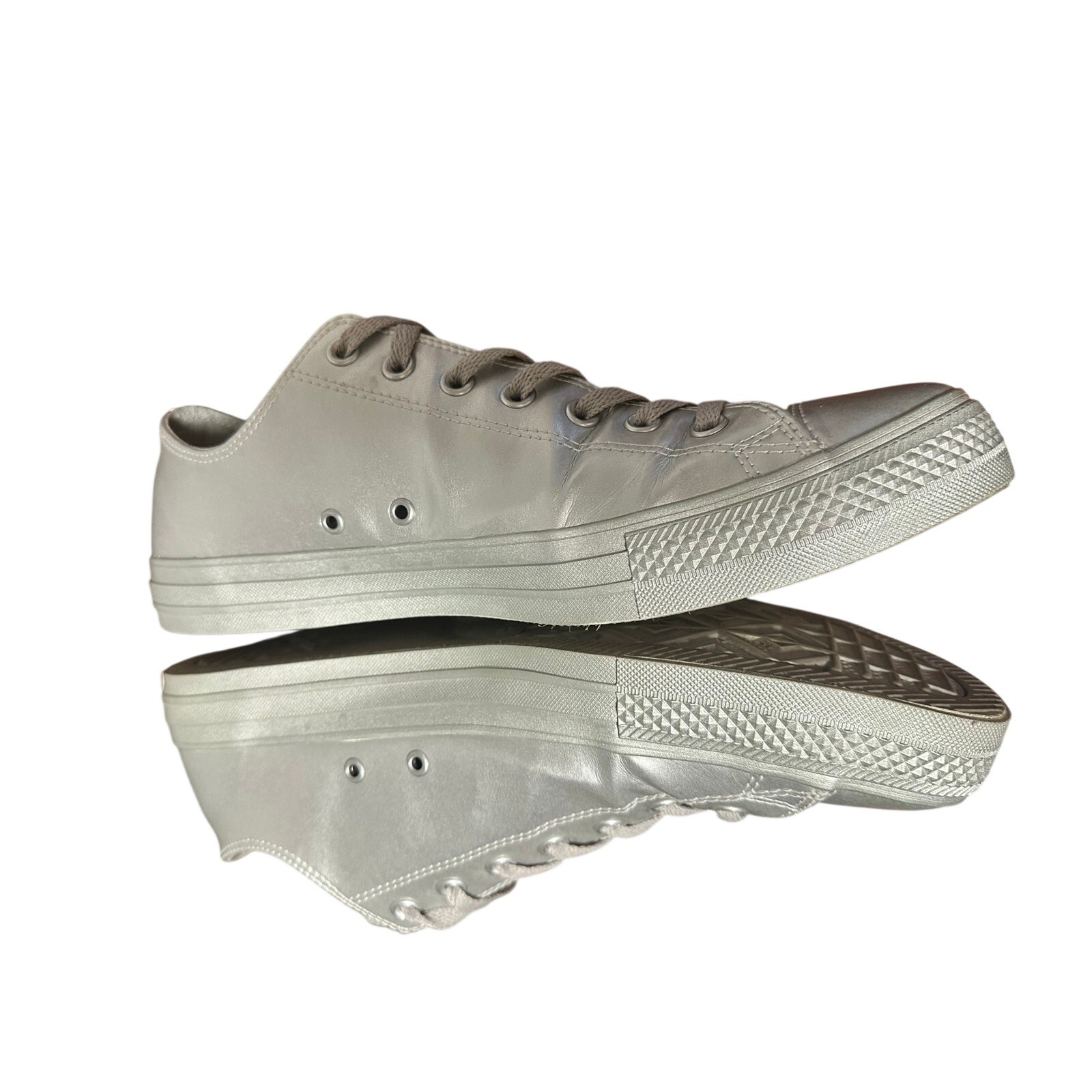 Converse Chuck Taylor All Star Ox Metallic Silver 157663C Mens sneakers size 12 thumbnail 10