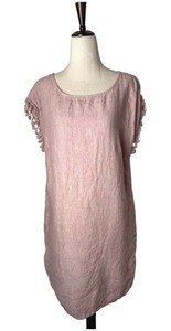 knee length dresses for ladies Moskada Pink Two-Tone A-Line Midi Dress main image 1