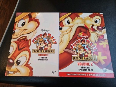 Disney's Chip n' Dale Rescue Rangers DVD's Vols. 1 & 2 Box Sets 51 Episodes