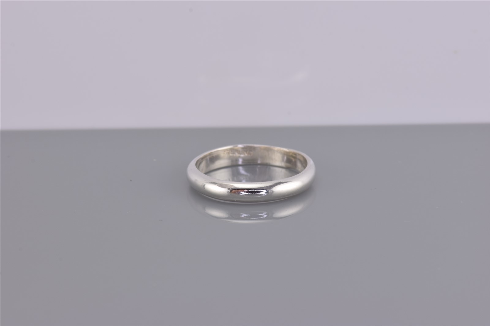 Sterling Silver 3mm Solid Rounded Polished Band R… - image 3