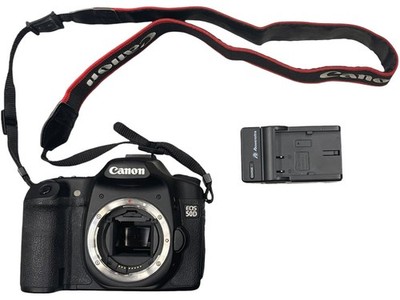 CANON EOS 50D 15.1MP DSLR CAMERA BODY+STRAP CHARGER (OE-JEM) (PPJ063200)