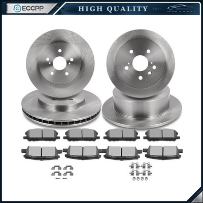 Front And Rear Brake Rotors & Pads For LEXUS RX330 RX400H RX350