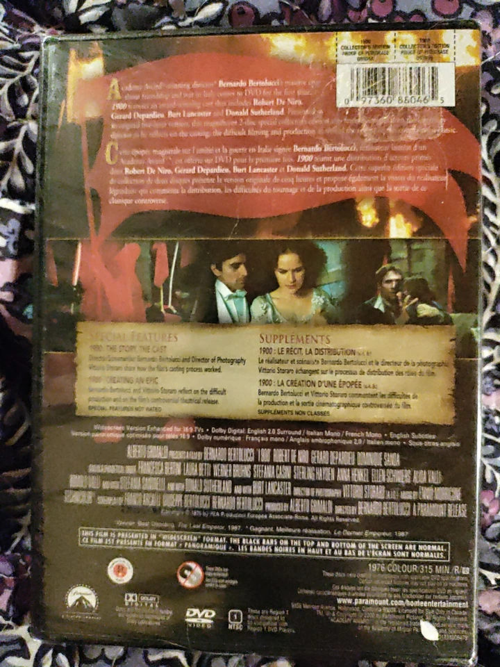 1900 (DVD, 2006, 2-Disc Set, Special Collectors Edition) English And French New - Image 3 of 4