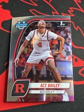 2025 Bowman Chrome U 1st Bowman Ace Bailey # 1 Rutgers Utah Jazz RC