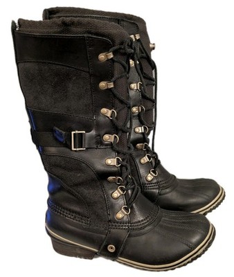 Sorel Womens Conquest Carly Boots Size 7.5 Waterproof Leather Snow Below Zero  