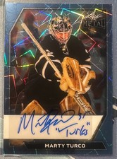 MARTY TURCO 2026 LEAF METAL HOCKEY INSCRIBED SP AUTO #2/8 #BA-MT2