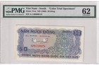 Vietnam South ND (1966) 50 Dong Pick 17cts Color Trial Specimen PMG 62