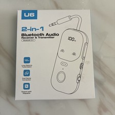 U6 2-in-1 Bluetooth Transmitter Receiver, Long Distance, aptX Adaptive