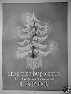 WERBUNG 1954 DIE SOOR DES GLÜCKLICHEN GESCHENKE VON CARON 
