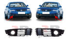 Pour VW Passat B5.5 2001 - 2005 Neuf Pare Choc Avant Foglight Grille Paire Noir