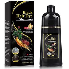 Shampoo Para Cubrir Canas Cabello Negro Hierbas Naturales Brillo Y Crecimi