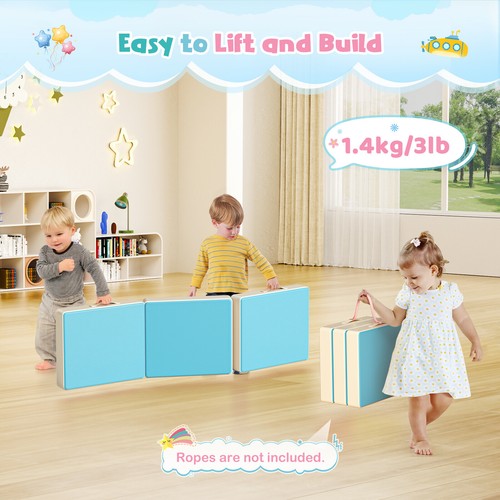 Bloques de construcción de escalada de espuma de 5 piezas para niños pequeños habilidades motoras ejercicio en interiores - Imagen 9 de 12
