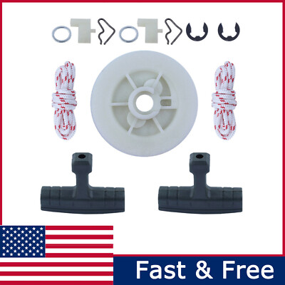 Recoil Starter Pulley Rope Handle Grip Pawl Kit For Stihl MS191 1123 195 0400