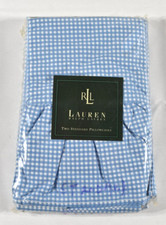 Vintage Ralph Lauren Wendy Blue Gingham BEACH HOUSE Two 2 STANDARD Pillowcases
