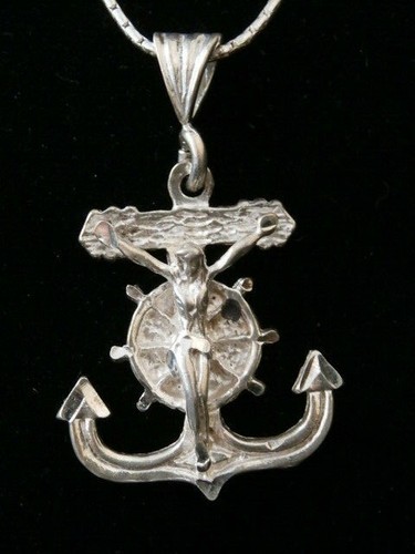 Sterling Silver Nautical Anchor Ship 