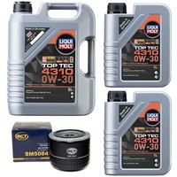 MotoröL Set Top Tec 4310 0W-30 Liqui Moly 7 Liter + ÖLfilter FüR Fiat Ducato 120