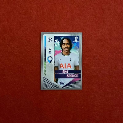 DJED SPENCE-TOTTHENAM-STICKER-TOPPS-UEFA CHAMPIONS LEAGUE 2022/2023-N.466-NEW-