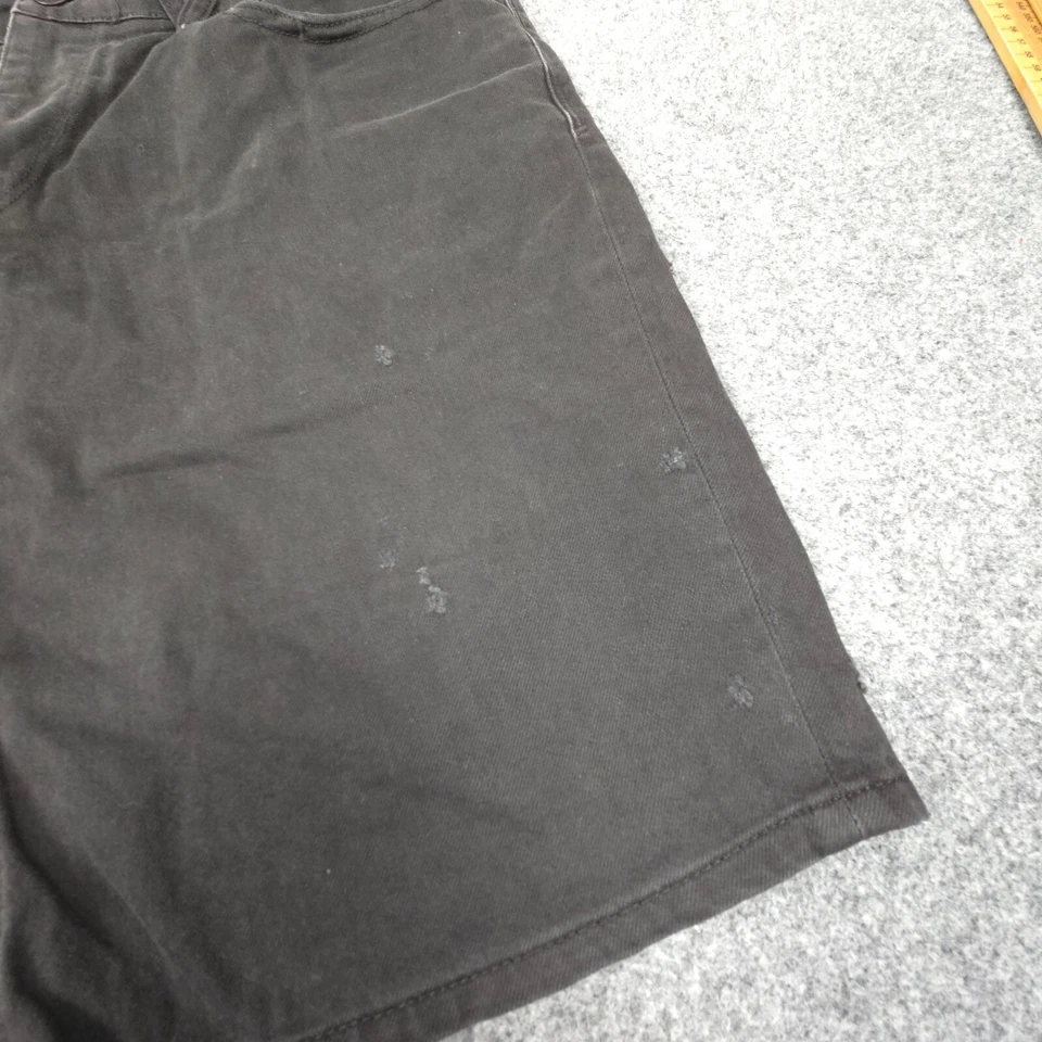 Volcom Shorts Mens 36 Black Denim cotton skater Distressed summer beach Size 36 - Image 4 of 4