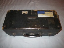VERY VINTAGE ANTIQUE CLARINET TRIPLE CASE - F...