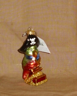 Papagai as Pirate Pendant Decoration New Cancer Glass, 11 cm Pure Exclusivity