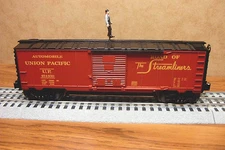LIONEL UNION PACIFIC BOXCAR w/WALKING BRAKEMAN #454400 O GAUGE