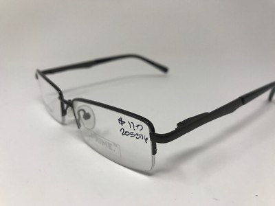Prime Halfrimless Eyeglasses Built Recycled P153603 52-17-140 Silver/Black GX50