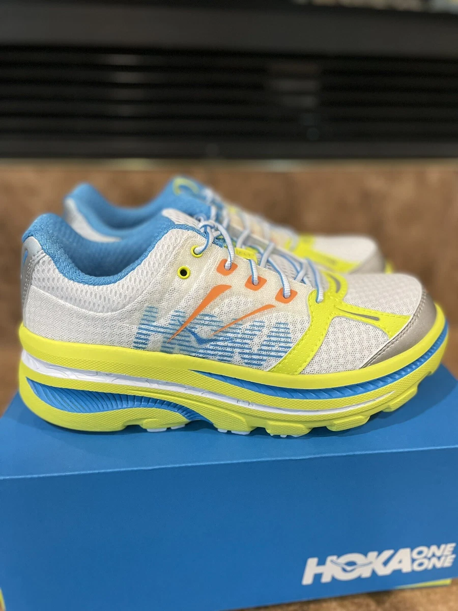 HOKA Bondi B Running Shoes Womens 7 New Citrus White 1107350 SCWH