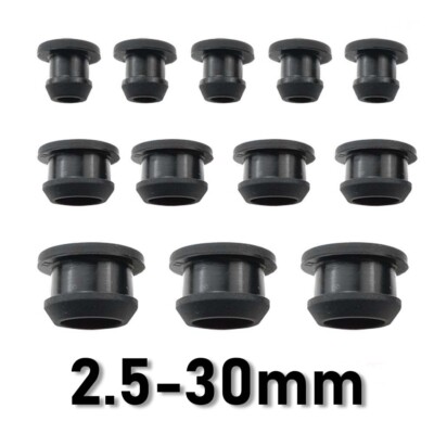 2.5~30mm Silicone Rubber Snap-in Grommet Plug Bungs Cable Wiring Protect Bushes